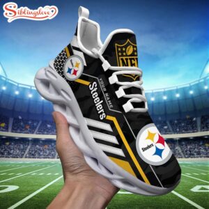 Custom Name NFL Pittsburgh SteelersClunky Max Soul Shoes