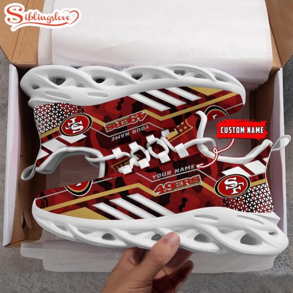 Custom Name NFL San Francisco 49ers Clunky Max Soul Shoes