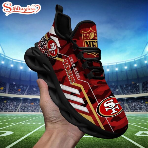 Custom Name NFL San Francisco 49ers Clunky Max Soul Shoes