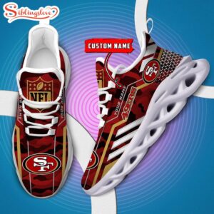 Custom Name NFL San Francisco 49ers Clunky Max Soul Shoes