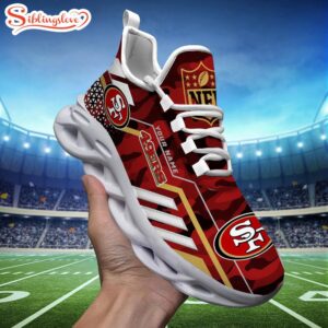 Custom Name NFL San Francisco 49ers Clunky Max Soul Shoes