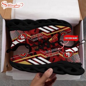 Custom Name NFL San Francisco 49ers Clunky Max Soul Shoes