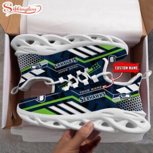 Custom Name NFL Seattle Seahawks Clunky Max Soul Shoes