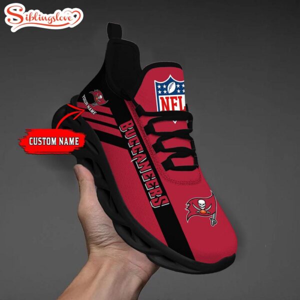 Custom Name NFL Tampa Bay Buccaneers Max Soul Shoes Gift For Fans