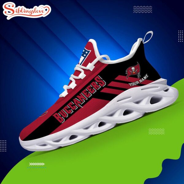 Custom Name NFL Tampa Bay Buccaneers Max Soul Shoes Gift For Fans