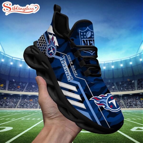 Custom Name NFL Tennessee Titans Clunky Max Soul Shoes