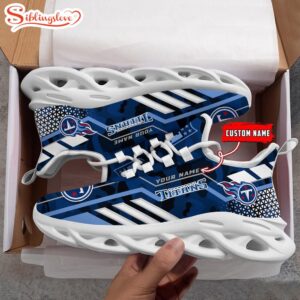 Custom Name NFL Tennessee Titans Clunky Max Soul Shoes