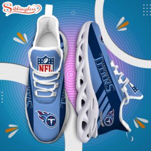 Custom Name NFL Tennessee Titans Max Soul Shoes Gift For Fans