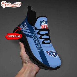 Custom Name NFL Tennessee Titans Max Soul Shoes Gift For Fans