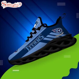 Custom Name NFL Tennessee Titans Max Soul Shoes Gift For Fans