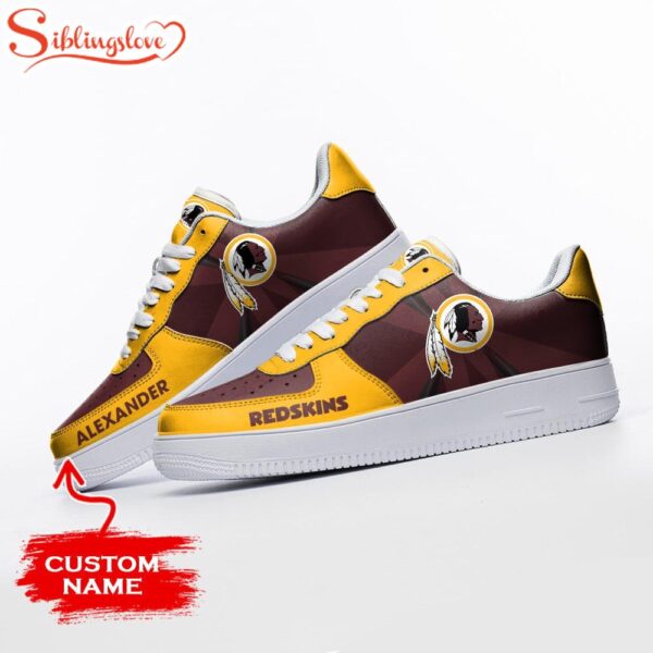 Custom Name NFL Washington Redskins Sport Air Force 1 Shoes