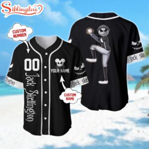 Custom Name & Number Nightmare Christmas Baseball Jersey Shirt