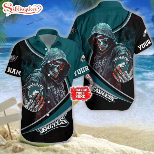 Personalized Name Football Team Philadelphia Eagles NFL Hawaiian Shirt For Fans