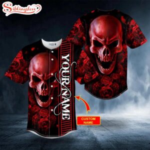 Custom Name Red Rose Bloody…