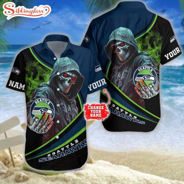 Personalized Name Football Team Seattle Seahawks NFL Hawaiian Shirt For Fans