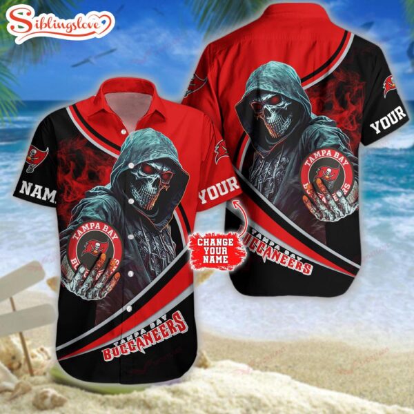 Personalized Name Football Team Tampa Bay Buccaneers NFL Hawaiian Shirt For Fans