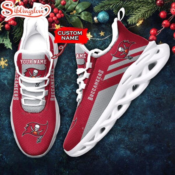 Custom Name Tampa Bay Buccaneers NFL New Football Team Christmas Max Soul Shoes