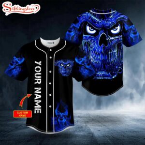 Custom Name Terminator Blue Fire…