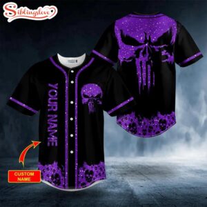 Custom Name Violet Punisher Skull…