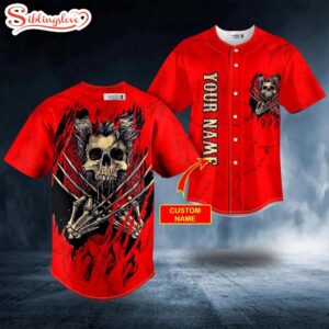 Custom Name Wolverine Blood Skull…