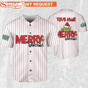 Customized Grinch The Funny Character Baseball Jersey