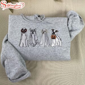 Cute Ghost Dog Halloween Embroidered…