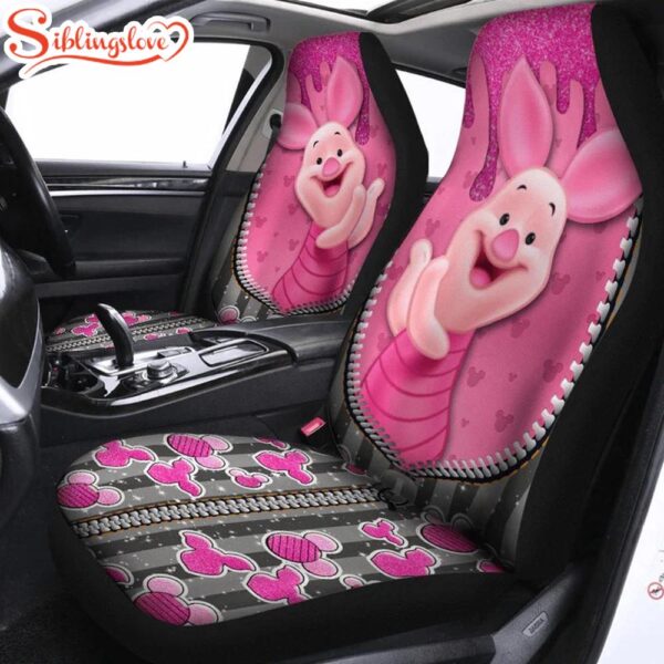 Cute Piglet Winnie The Pooh Car Seat Cover Decor For Car