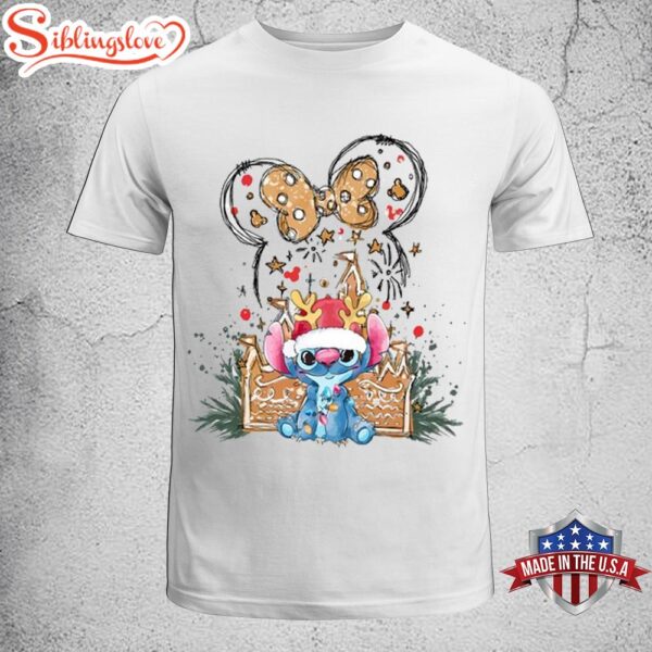 Cute Stitch Merry Christmas Classic T-Shirt, Hodliday Shirt For Men Women