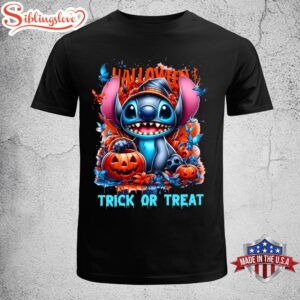 Cute Stitch Trick Or Treat Halloween Day Unisex T-Shirt