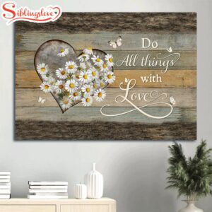 Daisy Flower Heart Frame Beautiful…