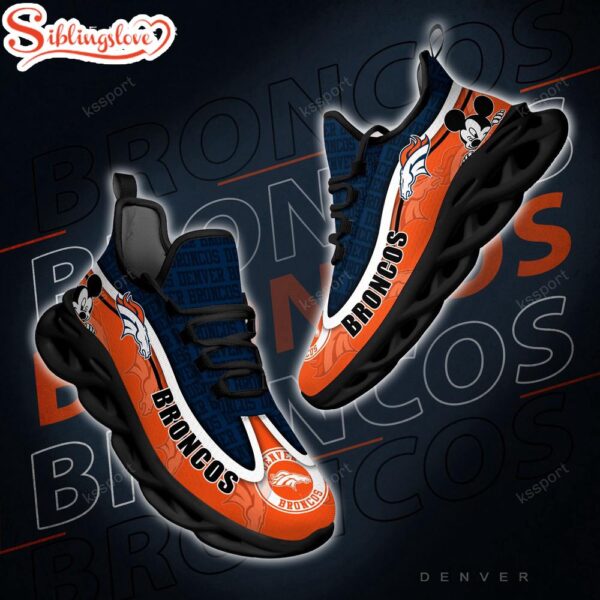 Denver Broncos NFL Football Team Max Soul Shoes Gift For Men Women