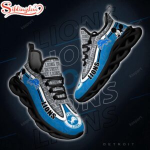 Detroit Lions NFL Football Team Max Soul Shoes Gift For Men Women