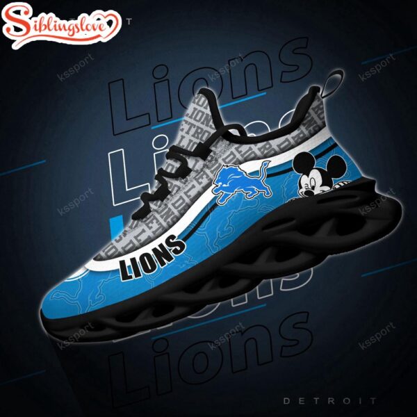 Detroit Lions NFL Football Team Max Soul Shoes Gift For Men Women