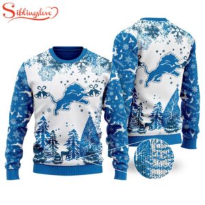 Detroit Lions Special Christmas Ugly Sweater Design Holiday Edition