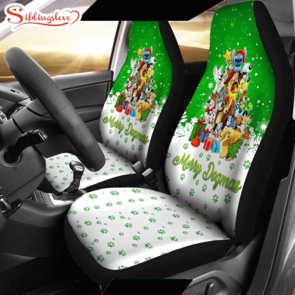 Disney Dogs Christmas  Cartoon Seat Cover Car Decor ers