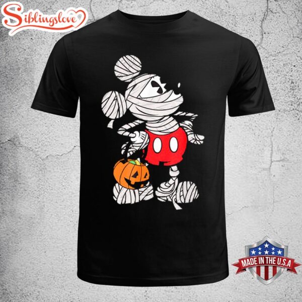 Disney Mickey Mouse Mummy Halloween Day Unisex T-Shirt