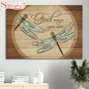 Dragonfly Painting Canvas God Says…