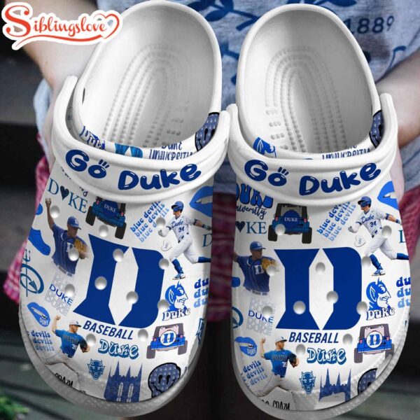 Duke Blue Devils NCAA Sport Clogs Shoes Comfortable For Men Women