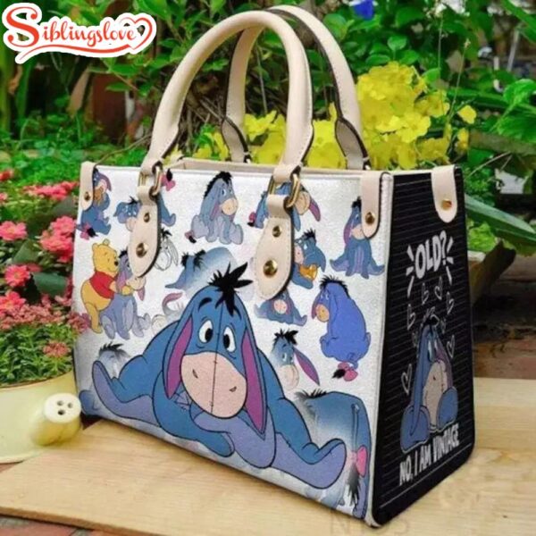 Eyore Leather Handbag  Cartoon Disney Women Bag , Eyore Disney Women Leather Handbag