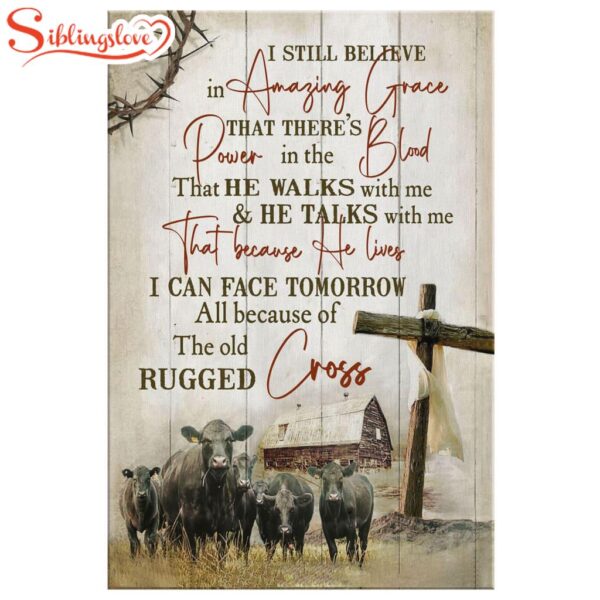 Farmhouse Style I Still Believe In Amazing Grace Canvas Wall Art Prints