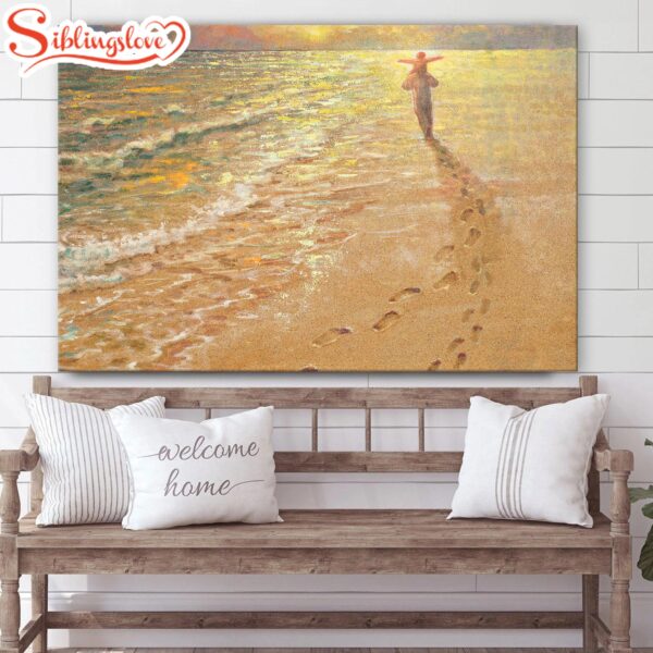 Footprints 2 Canvas Wall Art