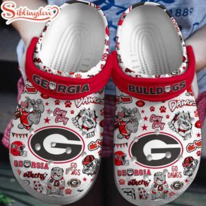 Georgia Bulldogs NCAA Sport Clogs Shoes Comfortable For Men Women