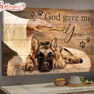 German Shepherd Jesus Hand God…