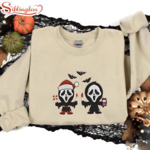 Ghost Halloween Embroidered Sweatshirt Fashion…