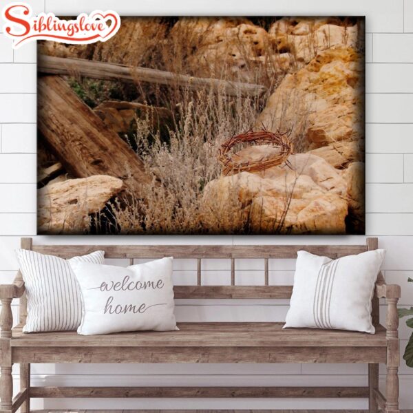 Golgotha Crown Of Jesus Canvas Wall Art