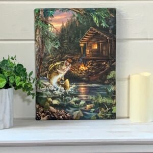 Gone Fishin Canvas Wall Art