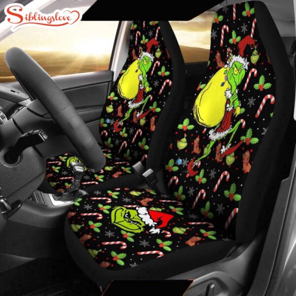 Grinch Christmas Holiday  Cartoon Seat Cover Car Decor ers Movie Car Cover For Fan