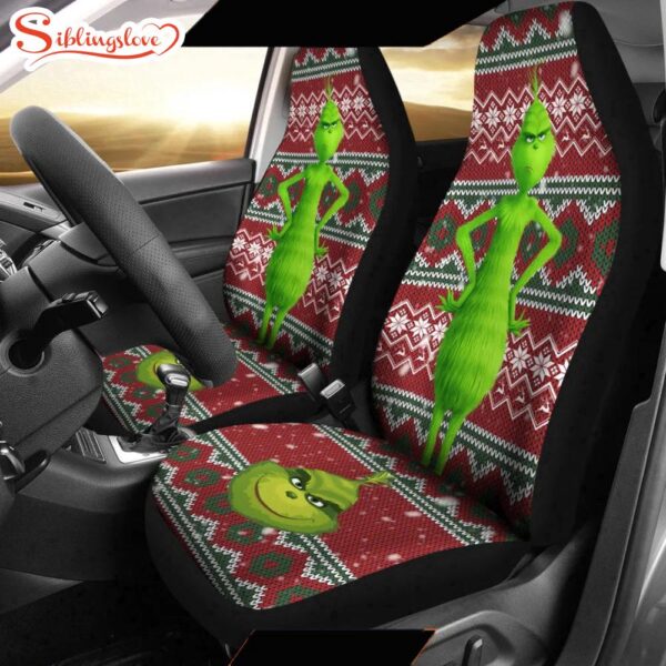 Grinch Christmas Holiday Movie  Cartoon Seat Cover Car Decor ers For Fan