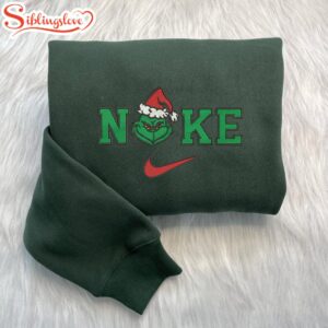 Grinch Face Christmas Women Embroidered…