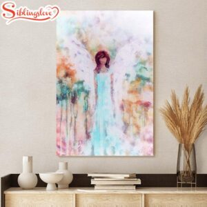 Guardian Angel Painting Canvas Wall…